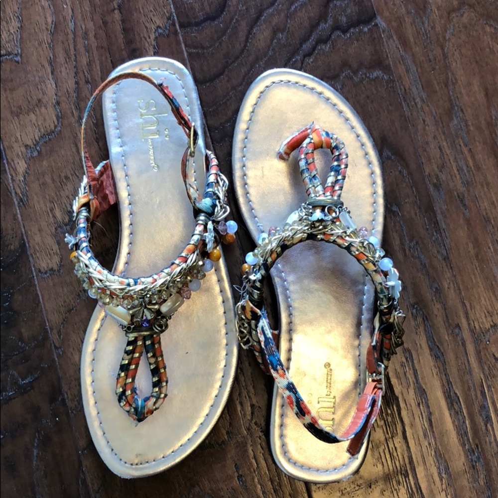 Shi beachside thong sandals (orange)